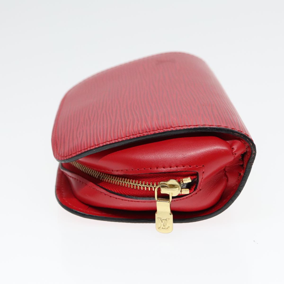 LOUIS VUITTON Epi Dauphine PM Pouch Castilian Red M48447 LV Auth 93691