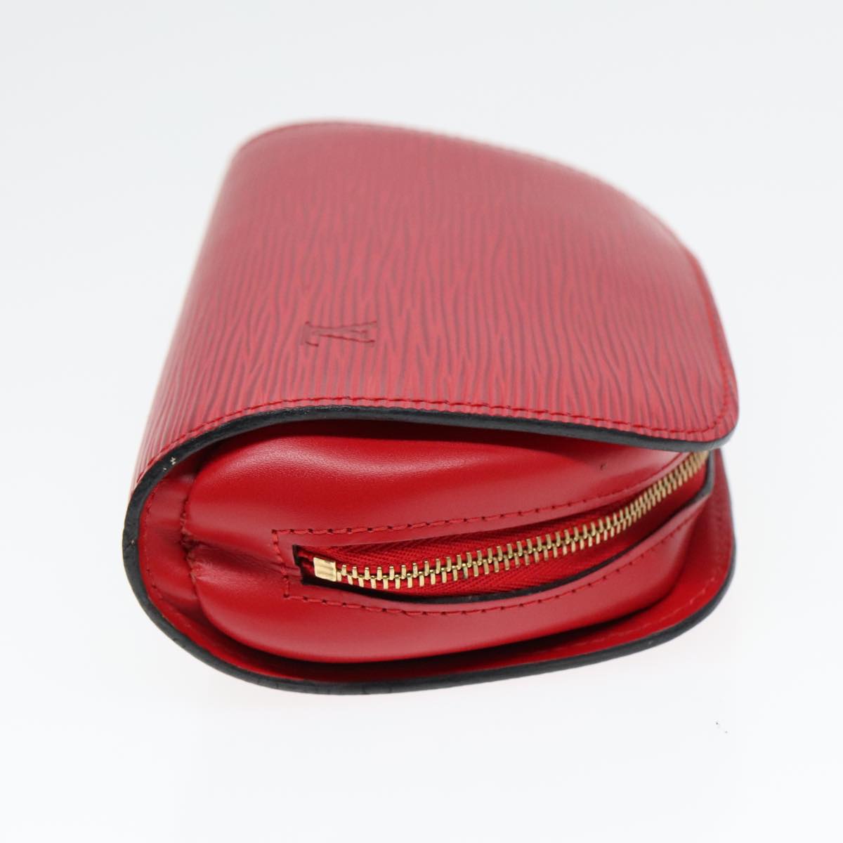 LOUIS VUITTON Epi Dauphine PM Pouch Castilian Red M48447 LV Auth 93691