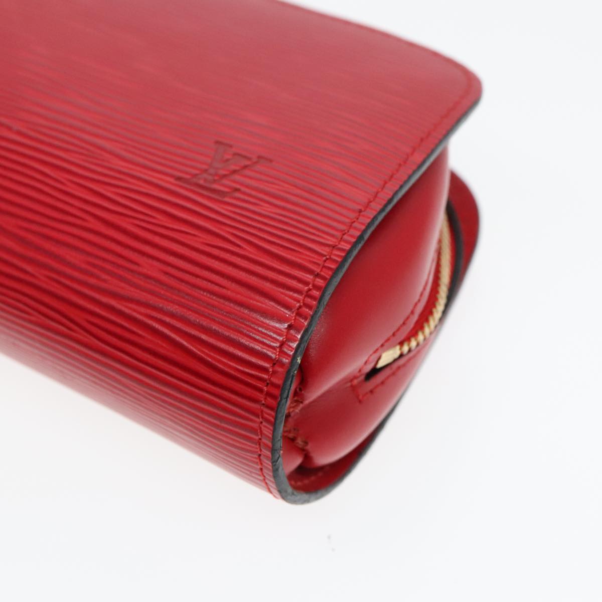 LOUIS VUITTON Epi Dauphine PM Pouch Castilian Red M48447 LV Auth 93691