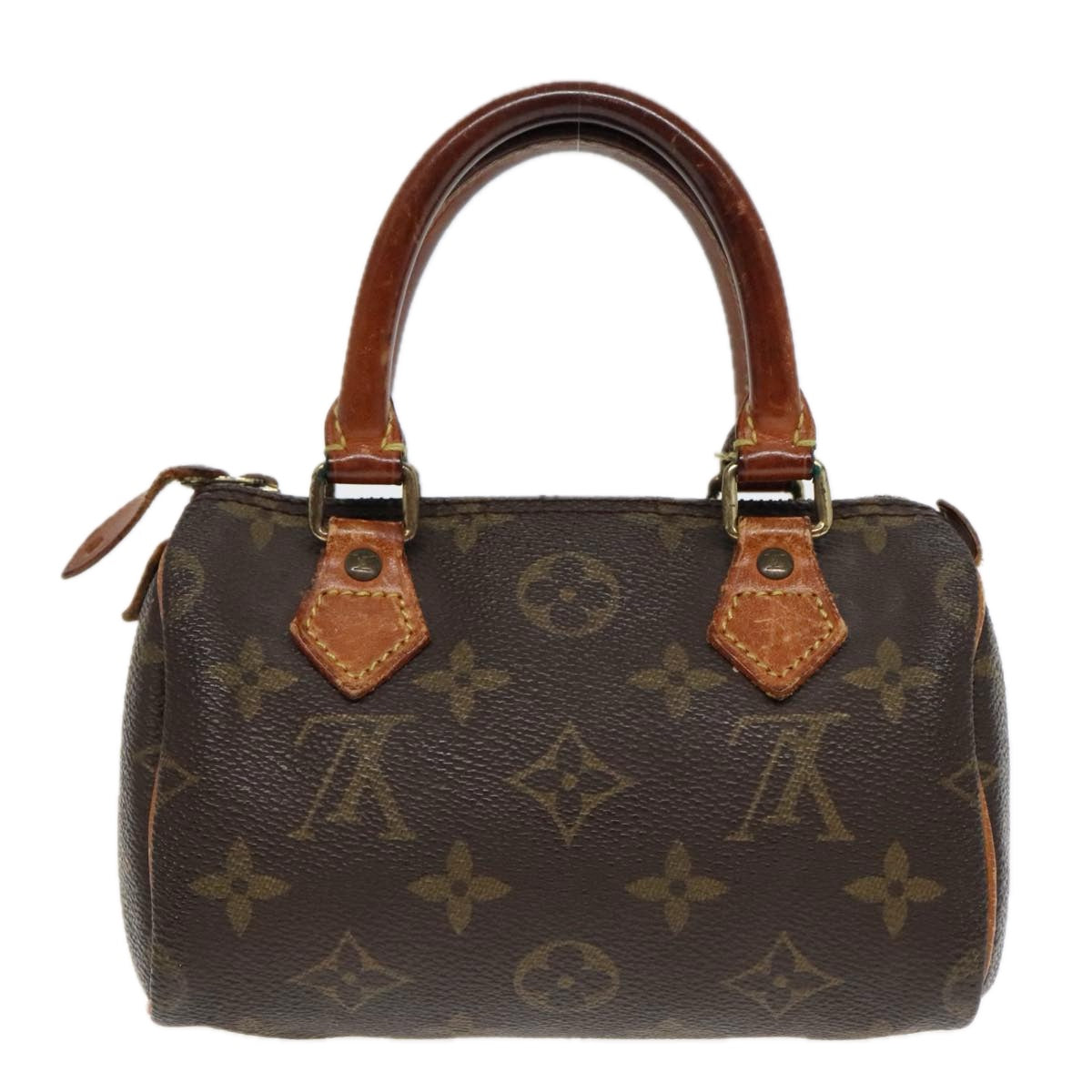 LOUIS VUITTON Monogram Mini Speedy Hand Bag M41534 LV Auth 93693