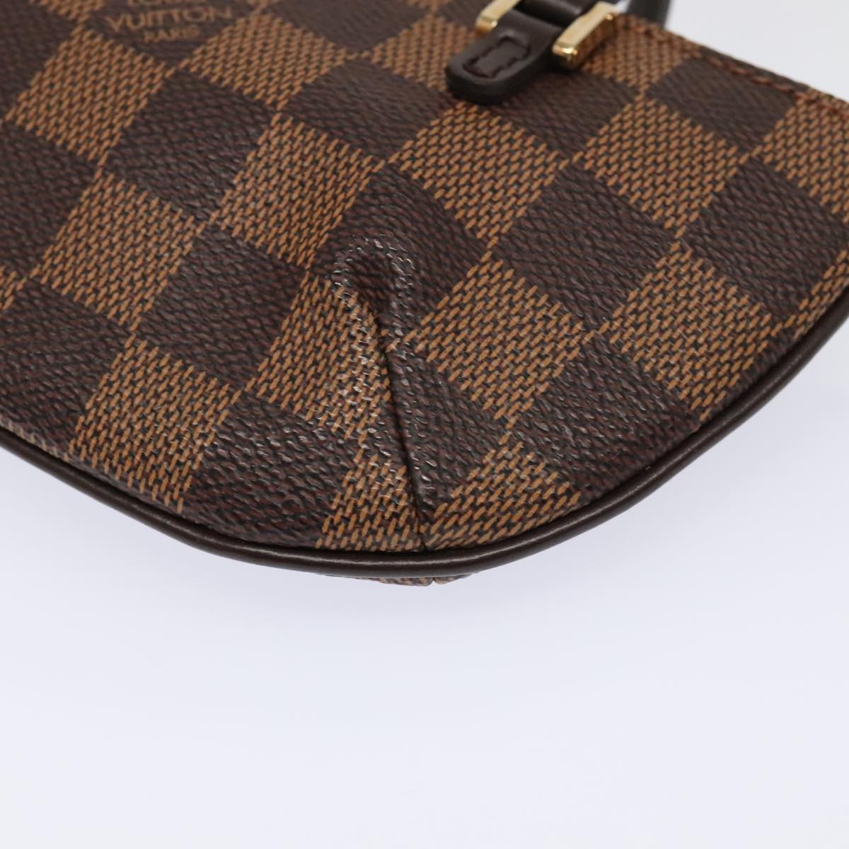 LOUIS VUITTON Damier Ebene Manosque GM Accessory Pouch N51120 LV Auth 93698SAV