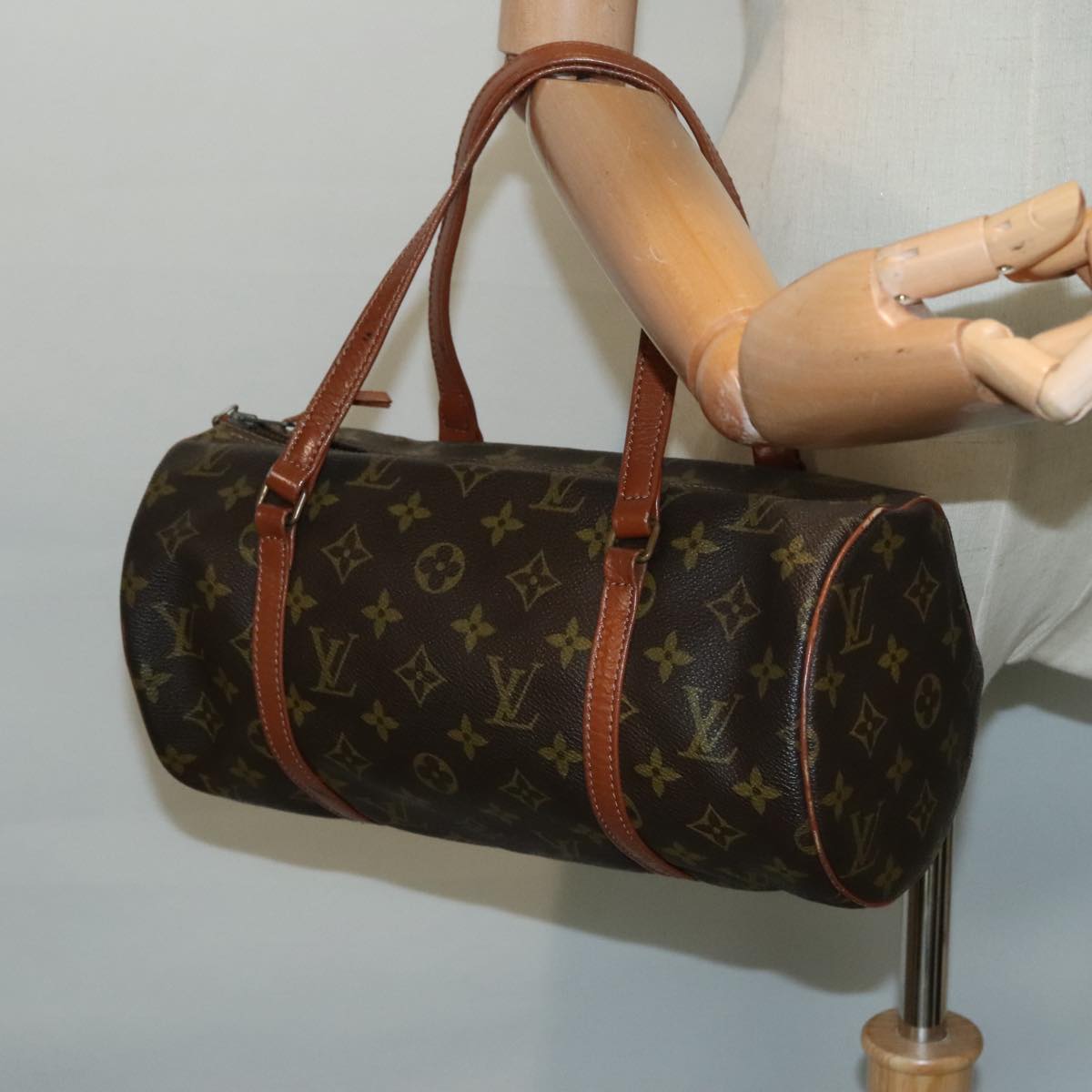 LOUIS VUITTON Monogram Papillon 30 Hand Bag M51385 LV Auth 93715