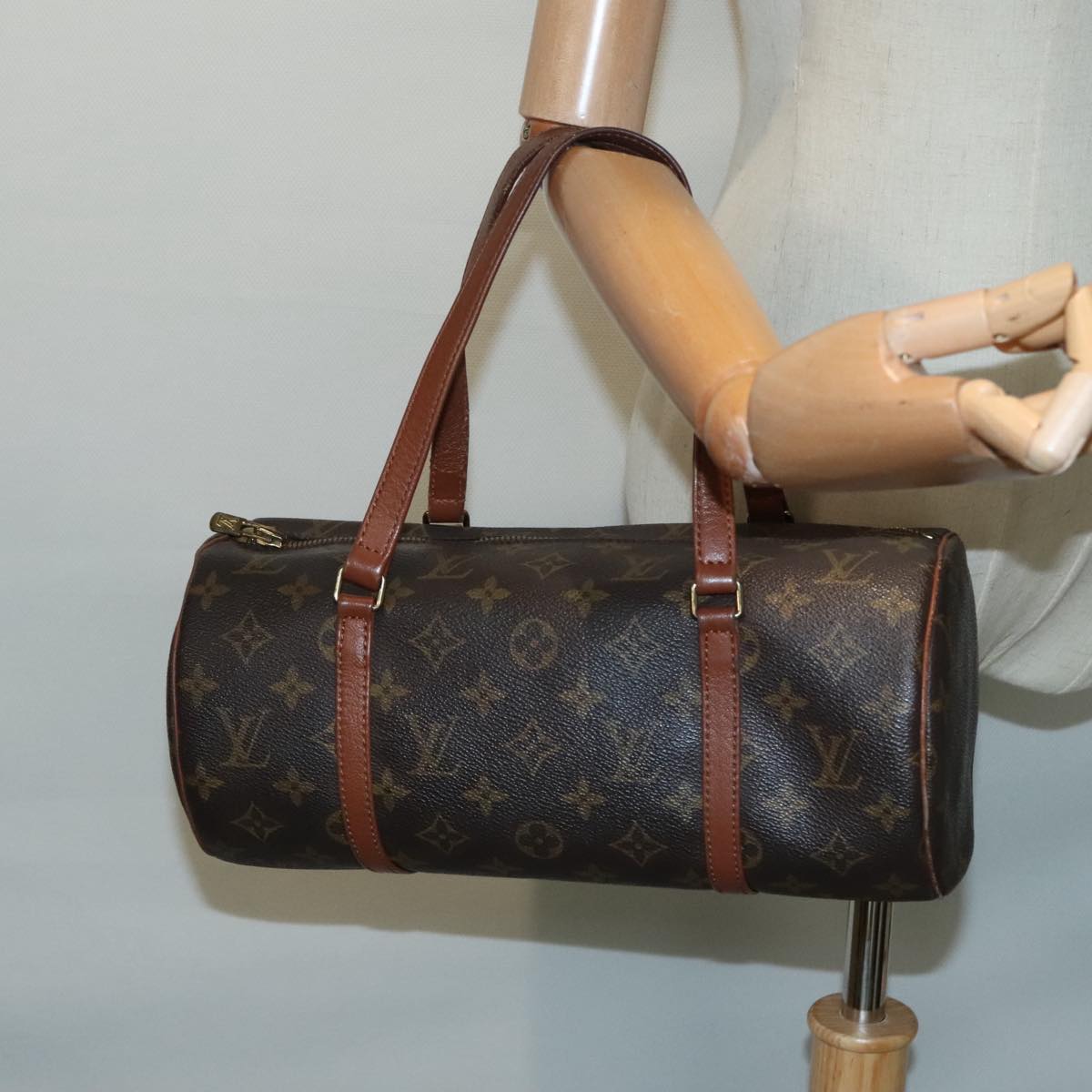 LOUIS VUITTON Monogram Papillon 30 Hand Bag M51385 LV Auth 93717