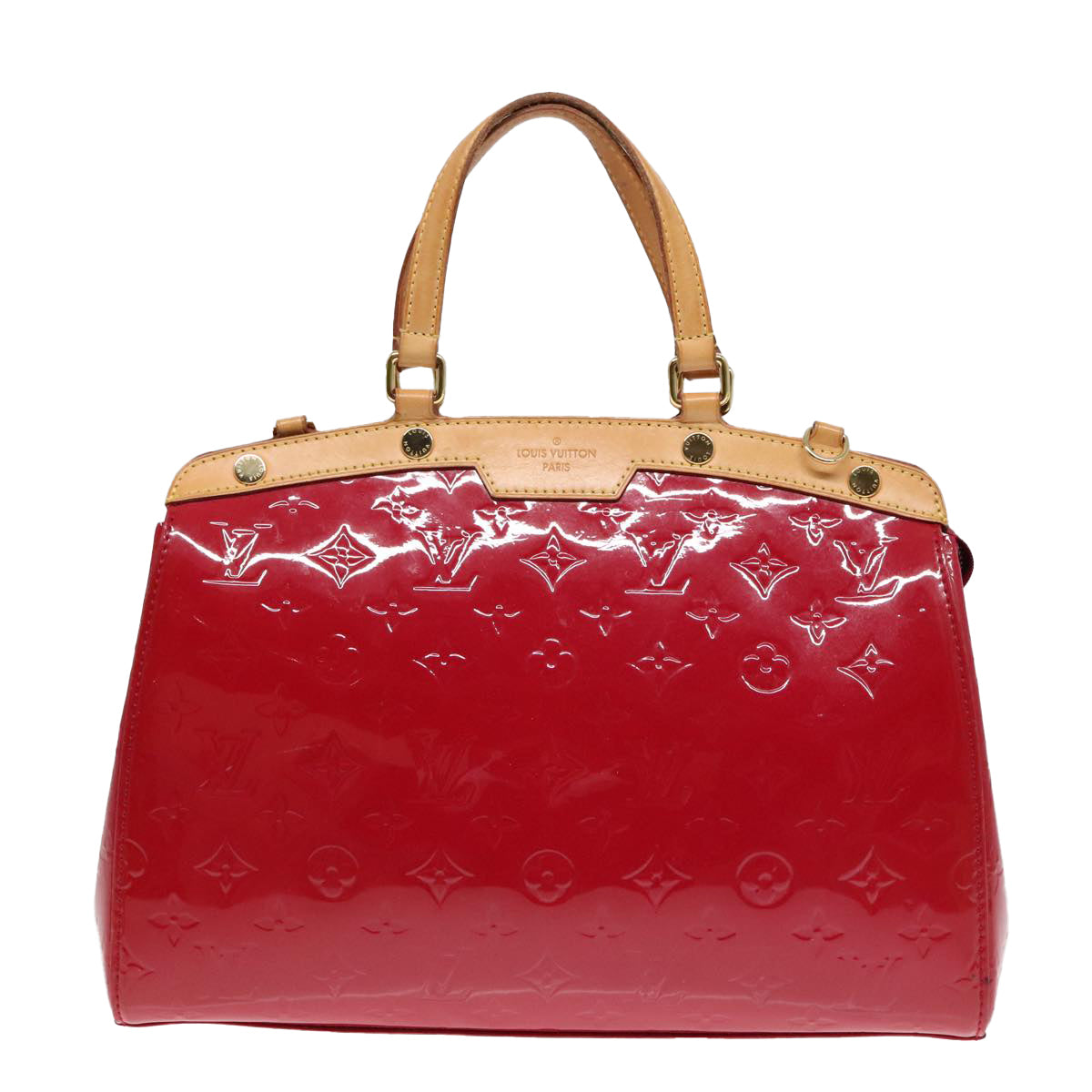 LOUIS VUITTON Monogram Vernis Blair MM Hand Bag Griyacht M90233 LV Auth 93760