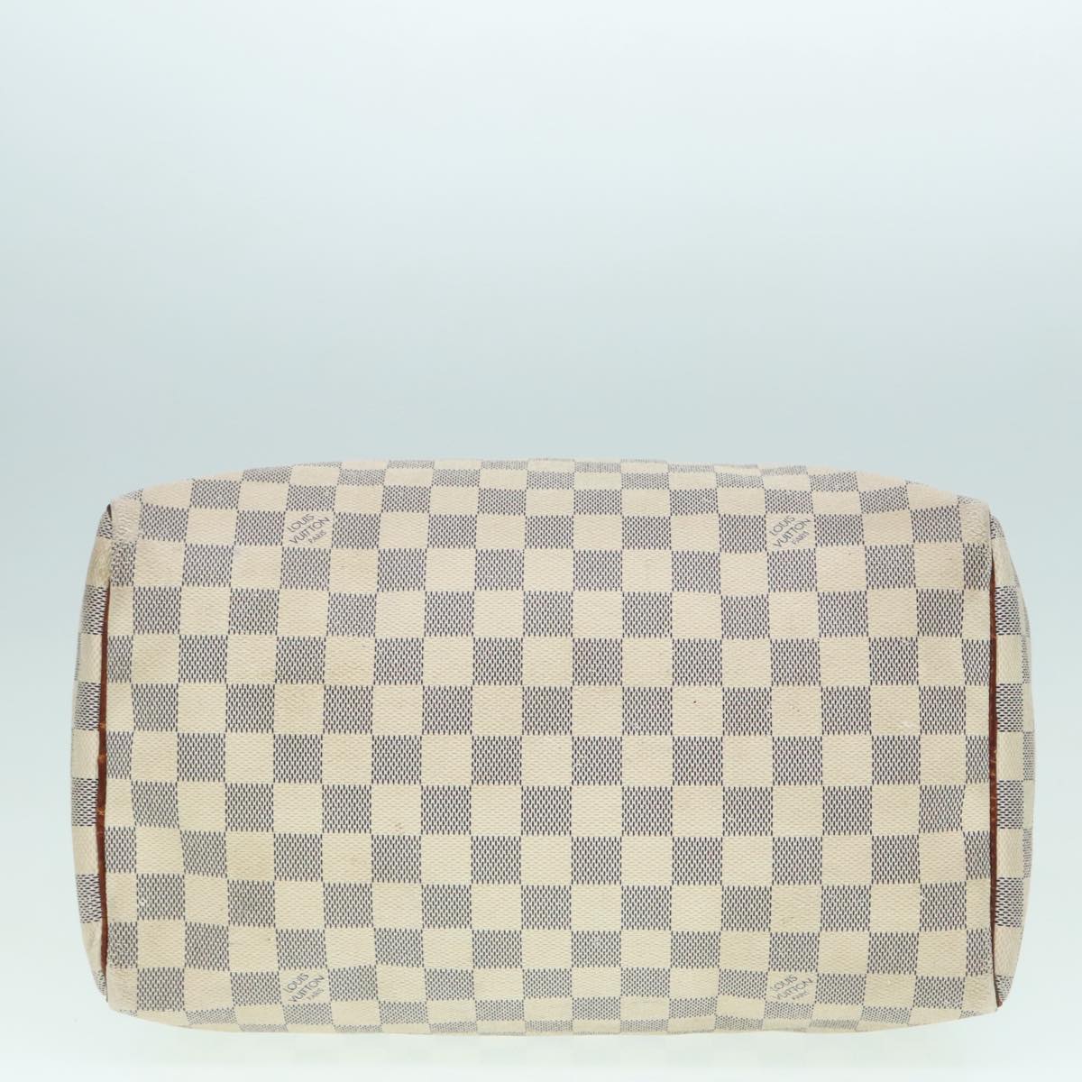 LOUIS VUITTON Damier Azur Speedy 30 Hand Bag N41533 LV Auth 93771