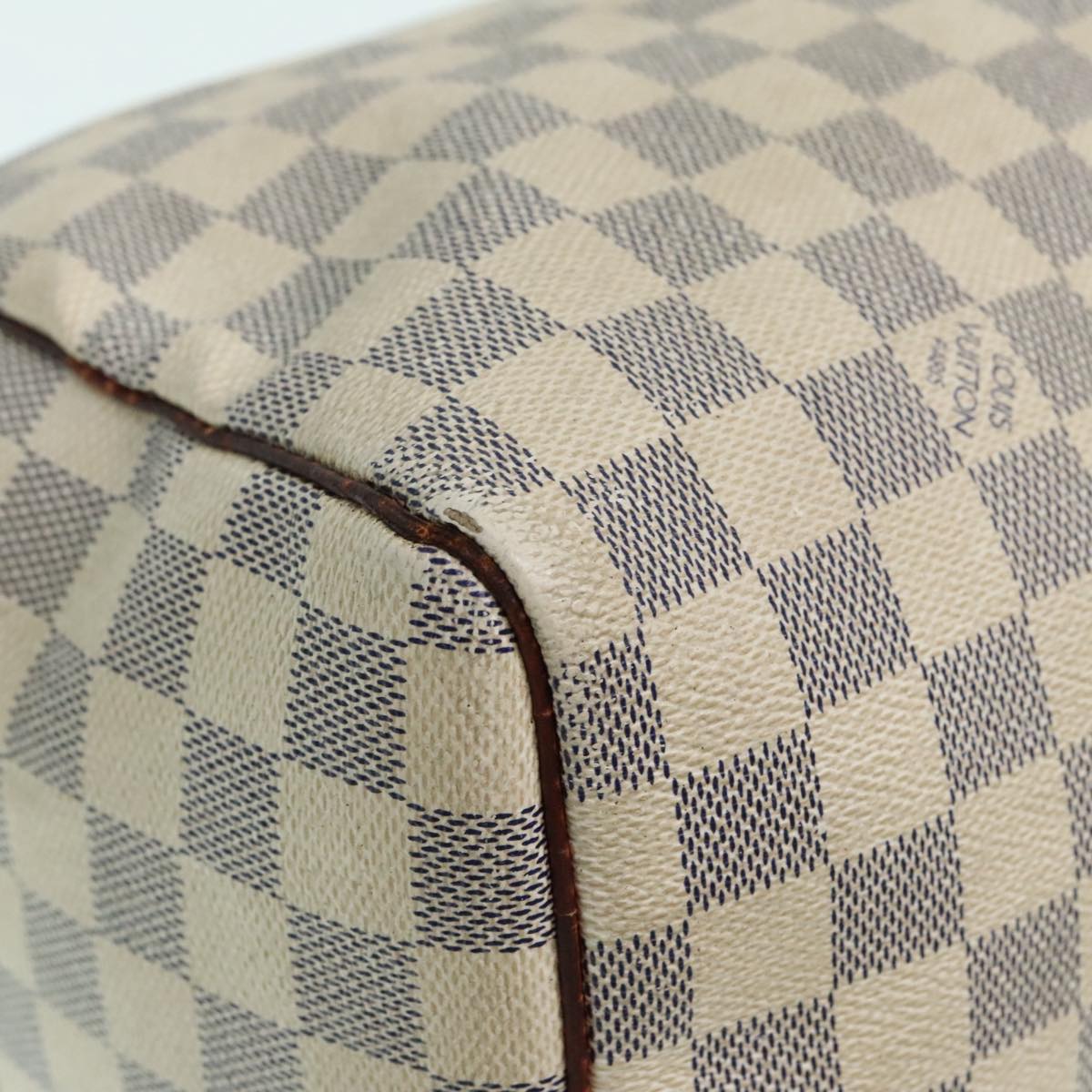 LOUIS VUITTON Damier Azur Speedy 30 Hand Bag N41533 LV Auth 93771