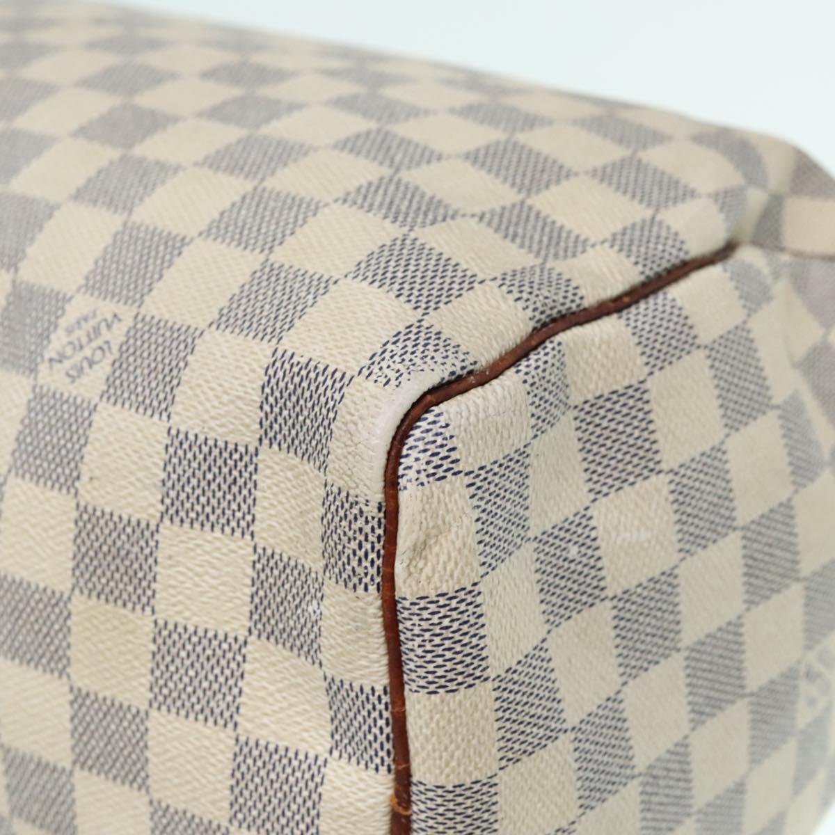 LOUIS VUITTON Damier Azur Speedy 30 Hand Bag N41533 LV Auth 93771