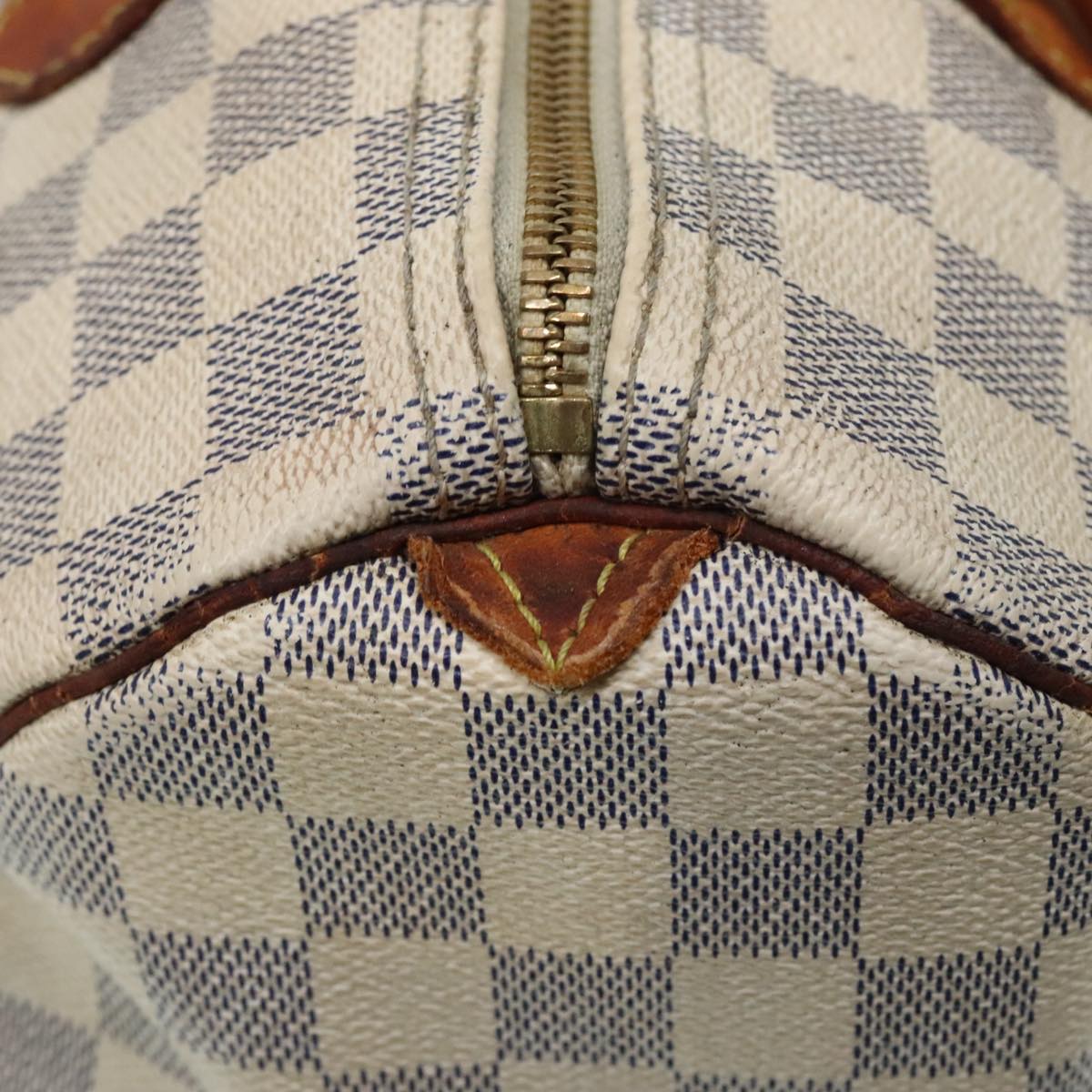 LOUIS VUITTON Damier Azur Speedy 30 Hand Bag N41533 LV Auth 93771