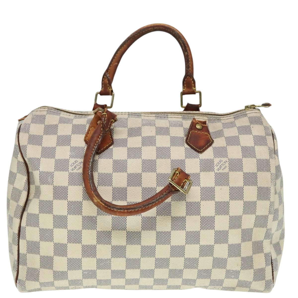 LOUIS VUITTON Damier Azur Speedy 30 Hand Bag N41533 LV Auth 93771