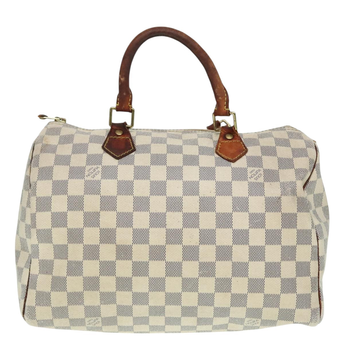 LOUIS VUITTON Damier Azur Speedy 30 Hand Bag N41533 LV Auth 93771