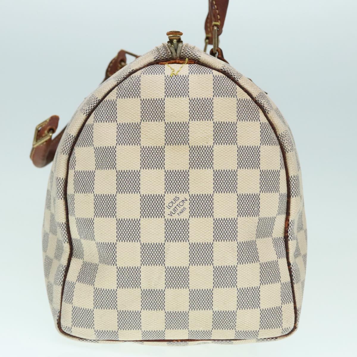 LOUIS VUITTON Damier Azur Speedy 30 Hand Bag N41533 LV Auth 93771