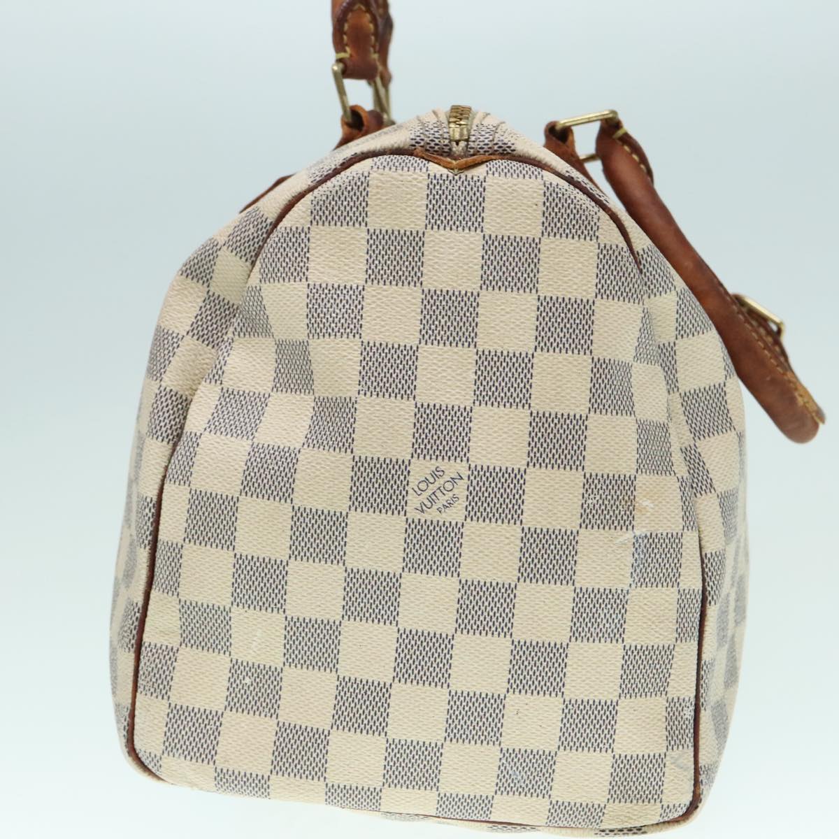 LOUIS VUITTON Damier Azur Speedy 30 Hand Bag N41533 LV Auth 93771