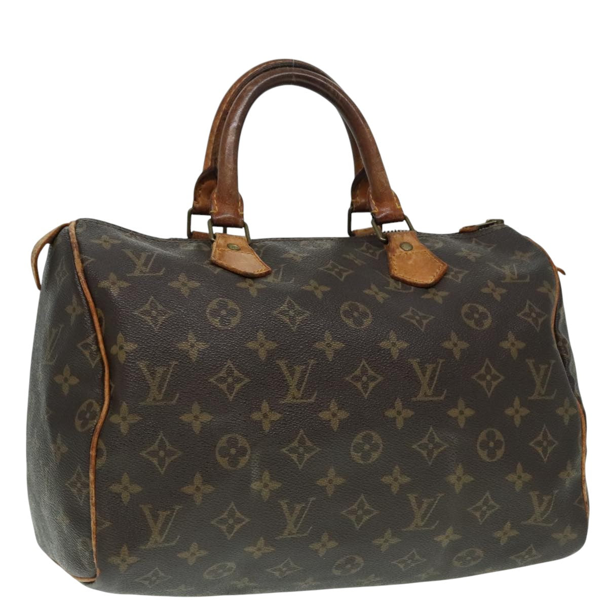 LOUIS VUITTON Monogram Speedy 30 Hand Bag M41526 LV Auth 93772