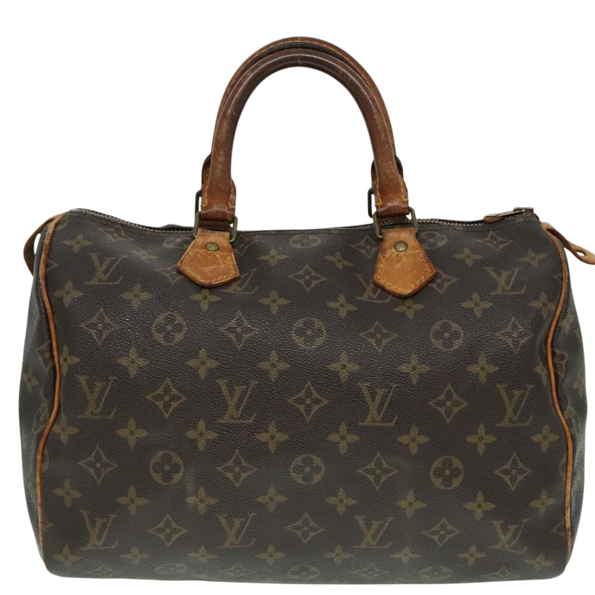 LOUIS VUITTON Monogram Speedy 30 Hand Bag M41526 LV Auth 93772