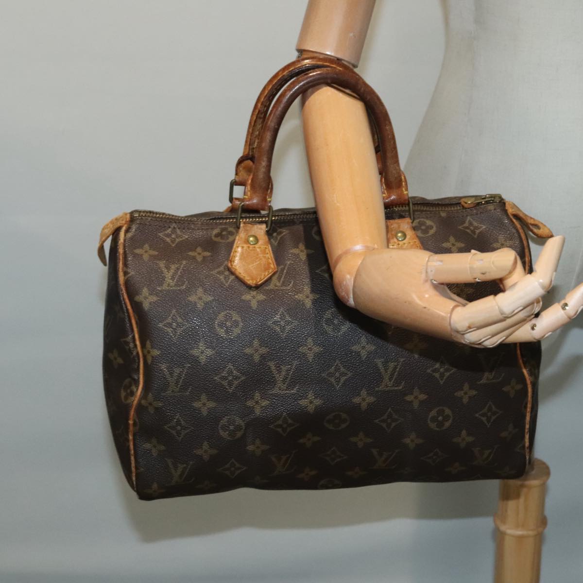 LOUIS VUITTON Monogram Speedy 30 Hand Bag M41526 LV Auth 93772