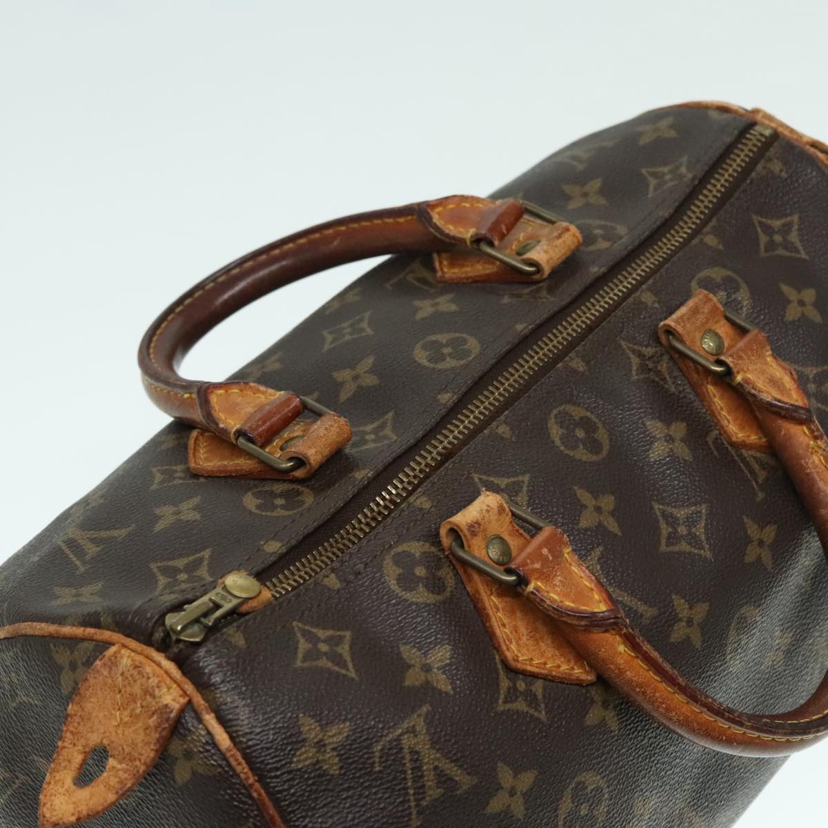 LOUIS VUITTON Monogram Speedy 30 Hand Bag M41526 LV Auth 93772