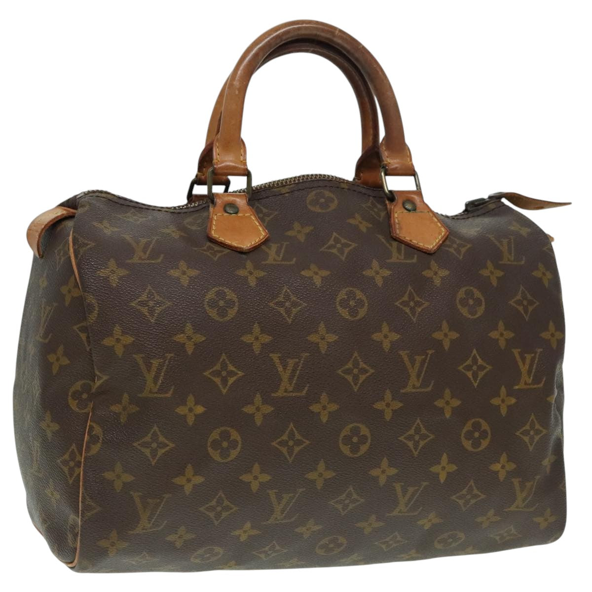 LOUIS VUITTON Monogram Speedy 30 Hand Bag M41526 LV Auth 93773