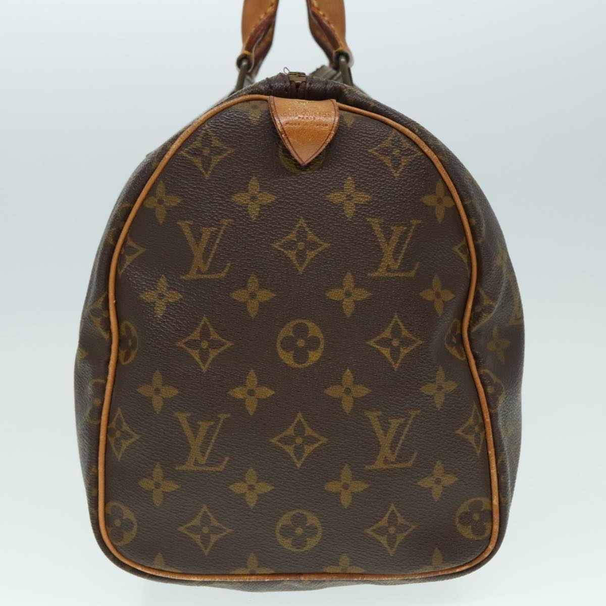 LOUIS VUITTON Monogram Speedy 30 Hand Bag M41526 LV Auth 93773