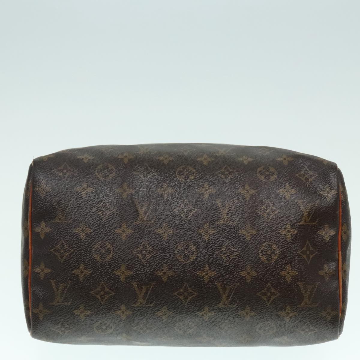 LOUIS VUITTON Monogram Speedy 30 Hand Bag M41526 LV Auth 93774