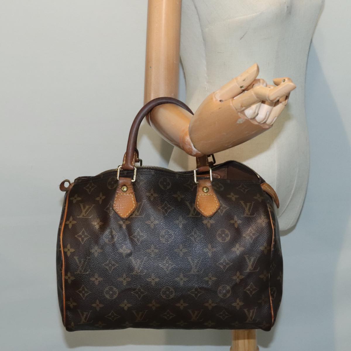 LOUIS VUITTON Monogram Speedy 30 Hand Bag M41526 LV Auth 93774