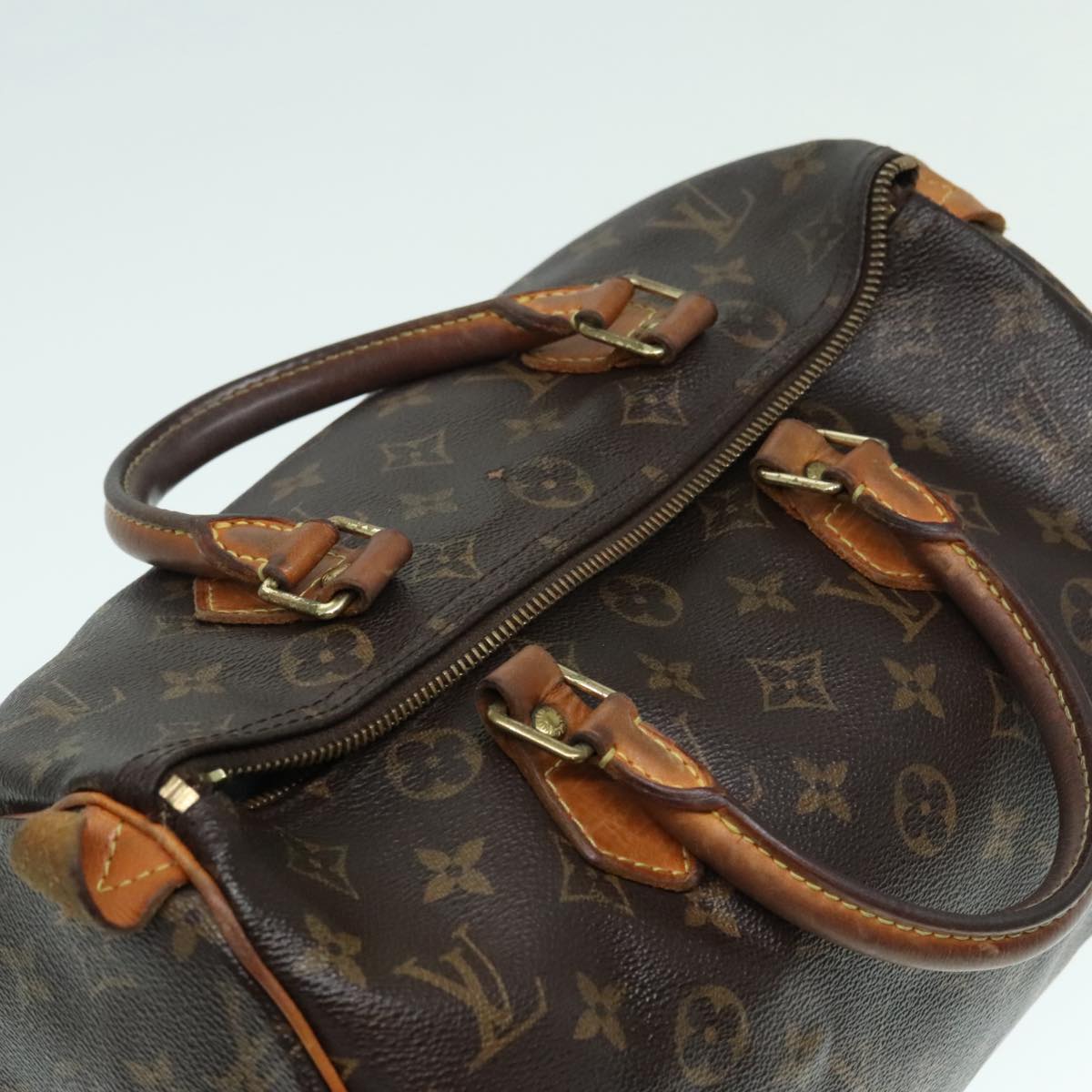 LOUIS VUITTON Monogram Speedy 30 Hand Bag M41526 LV Auth 93774