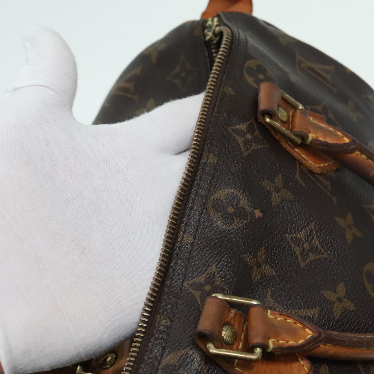 LOUIS VUITTON Monogram Speedy 30 Hand Bag M41526 LV Auth 93774