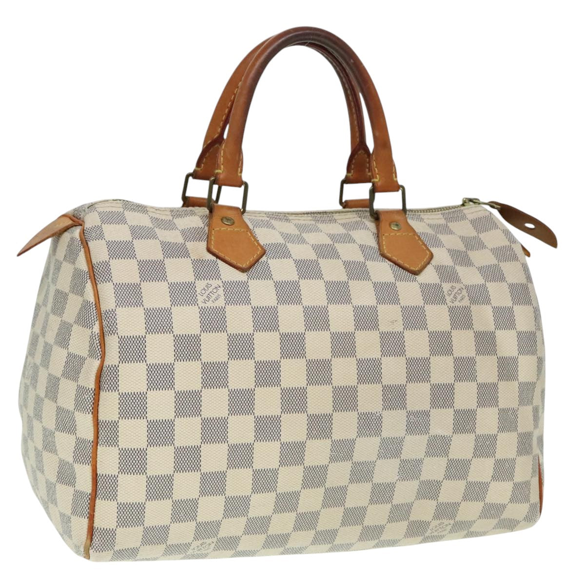 LOUIS VUITTON Damier Azur Speedy 30 Hand Bag N41533 LV Auth 93775