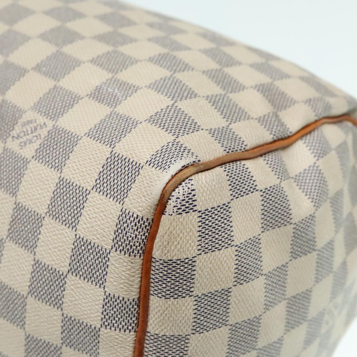 LOUIS VUITTON Damier Azur Speedy 30 Hand Bag N41533 LV Auth 93775