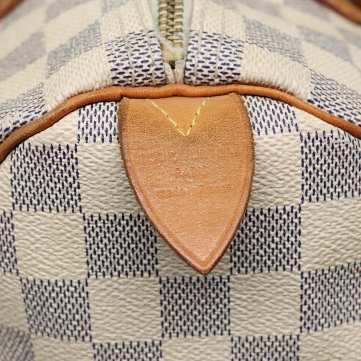 LOUIS VUITTON Damier Azur Speedy 30 Hand Bag N41533 LV Auth 93775