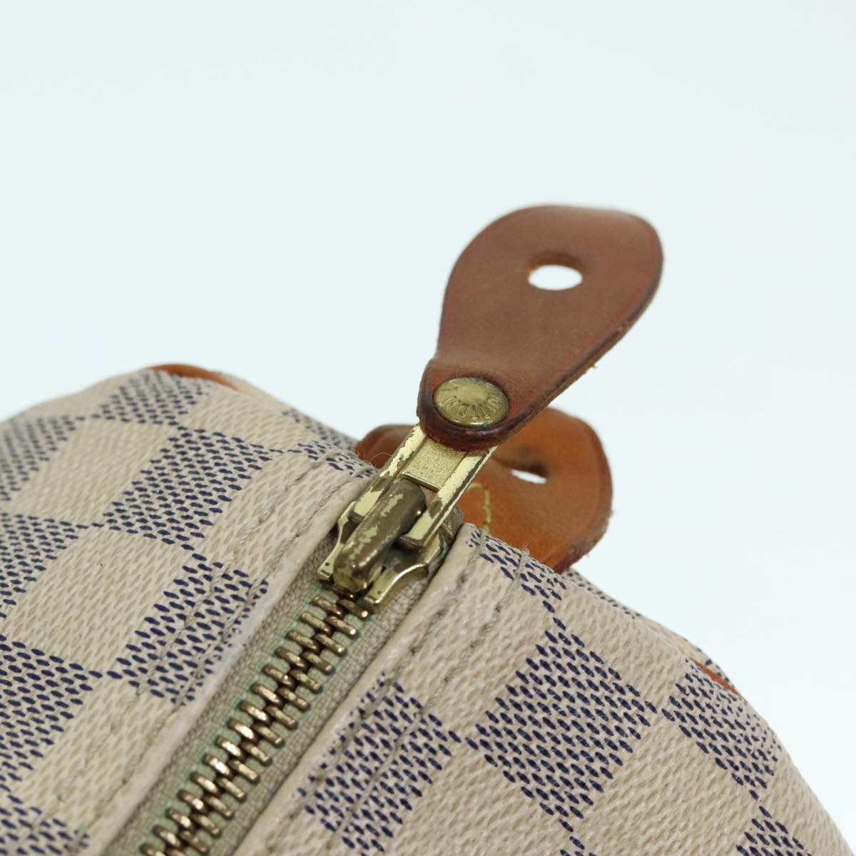 LOUIS VUITTON Damier Azur Speedy 30 Hand Bag N41533 LV Auth 93775