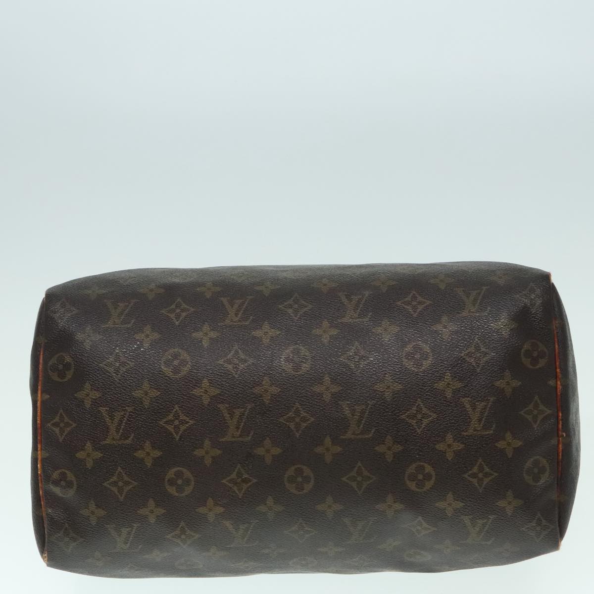 LOUIS VUITTON Monogram Speedy 35 Hand Bag M41524 LV Auth 93776