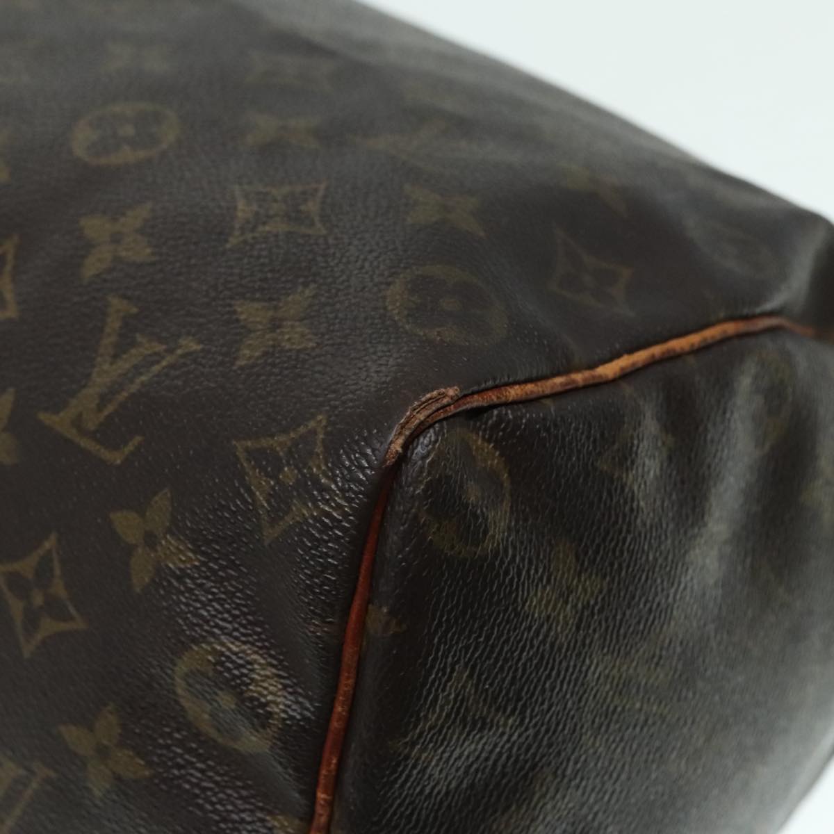 LOUIS VUITTON Monogram Speedy 35 Hand Bag M41524 LV Auth 93776