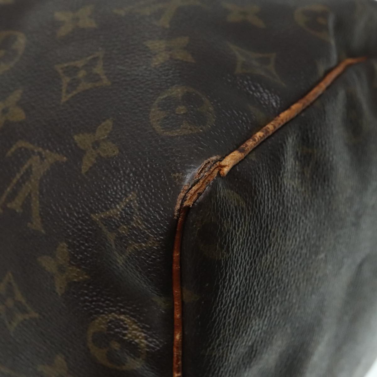 LOUIS VUITTON Monogram Speedy 35 Hand Bag M41524 LV Auth 93776