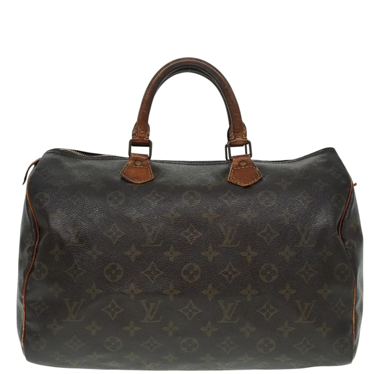 LOUIS VUITTON Monogram Speedy 35 Hand Bag M41524 LV Auth 93776