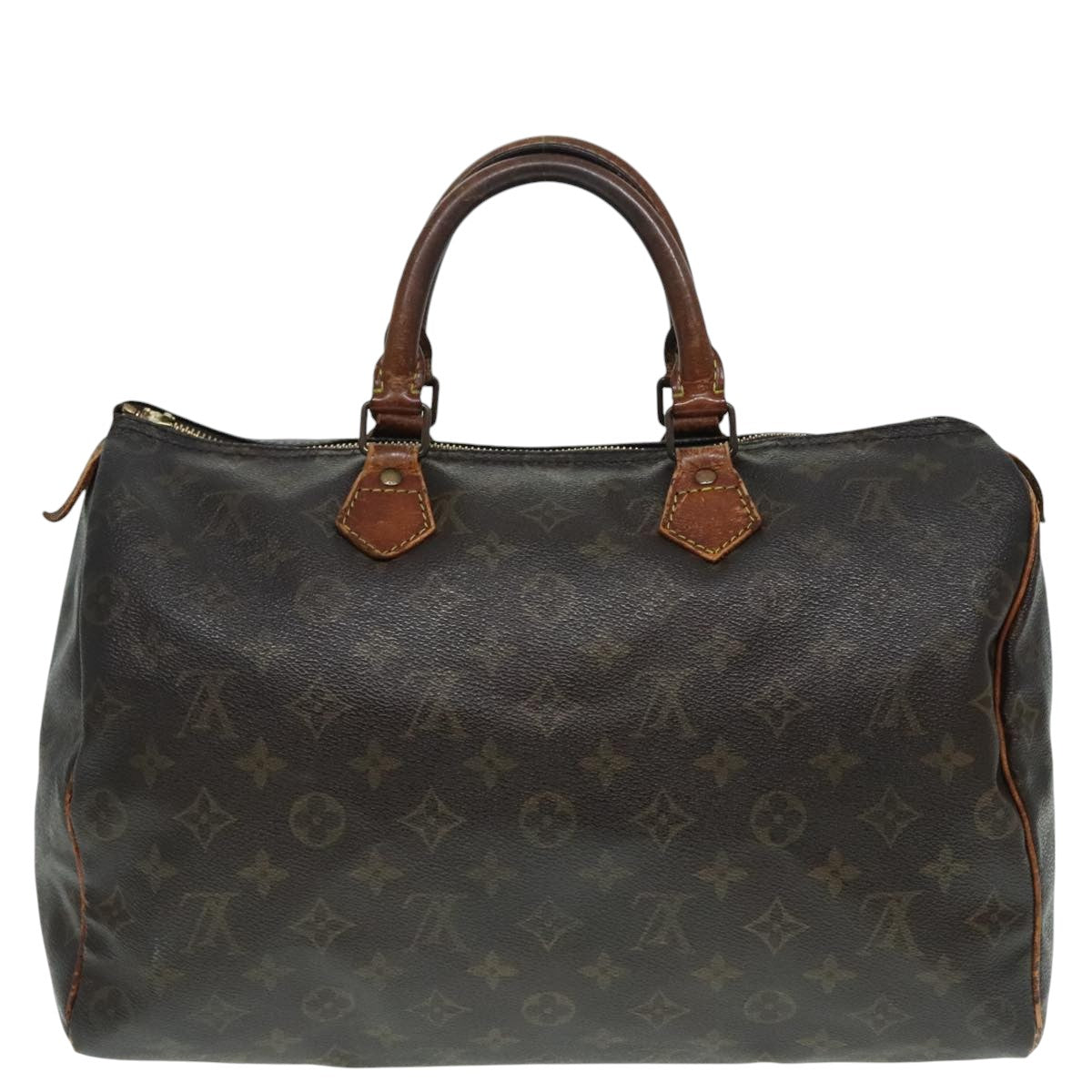 LOUIS VUITTON Monogram Speedy 35 Hand Bag M41524 LV Auth 93776