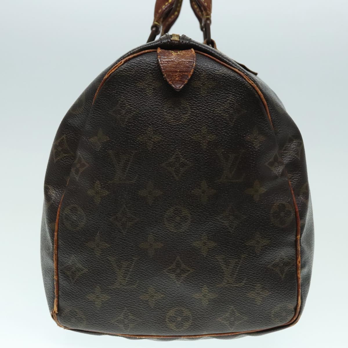 LOUIS VUITTON Monogram Speedy 35 Hand Bag M41524 LV Auth 93776