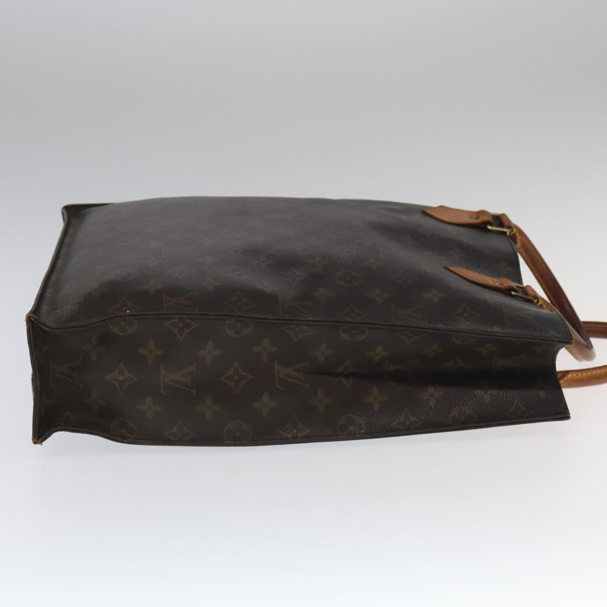 LOUIS VUITTON Monogram Sac Plat Hand Bag M51140 LV Auth 93777