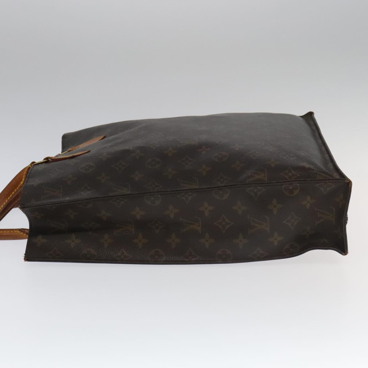 LOUIS VUITTON Monogram Sac Plat Hand Bag M51140 LV Auth 93777