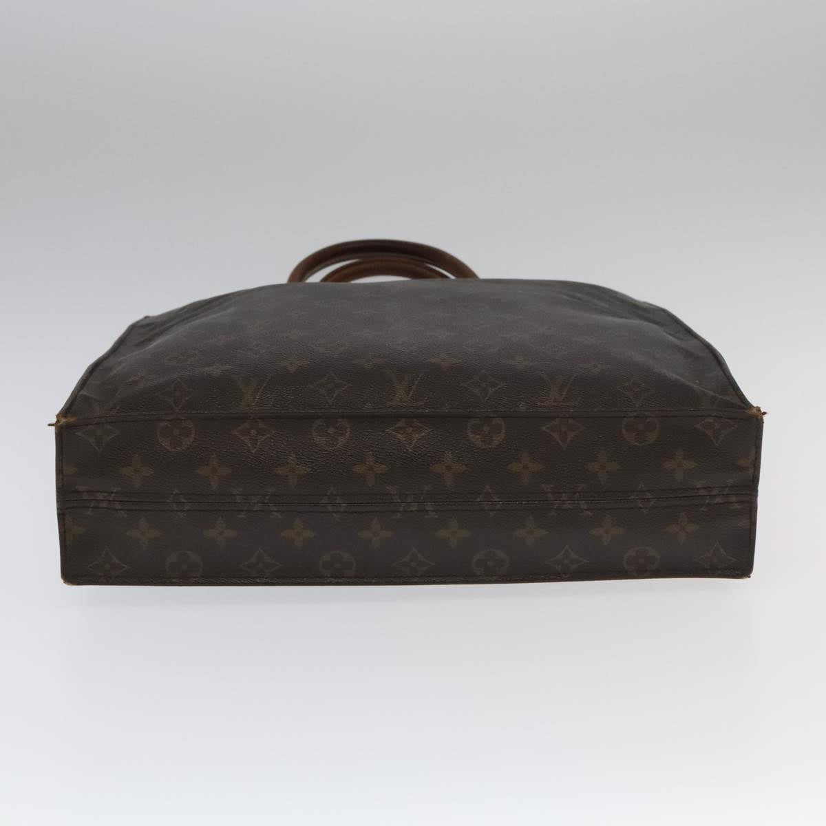 LOUIS VUITTON Monogram Sac Plat Hand Bag M51140 LV Auth 93777