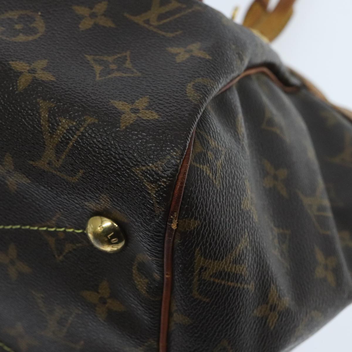 LOUIS VUITTON Monogram Tivori GM Hand Bag M40144 LV Auth 93778