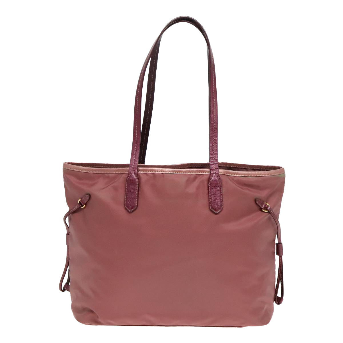 PRADA Tote Bag Nylon Pink Auth 93878