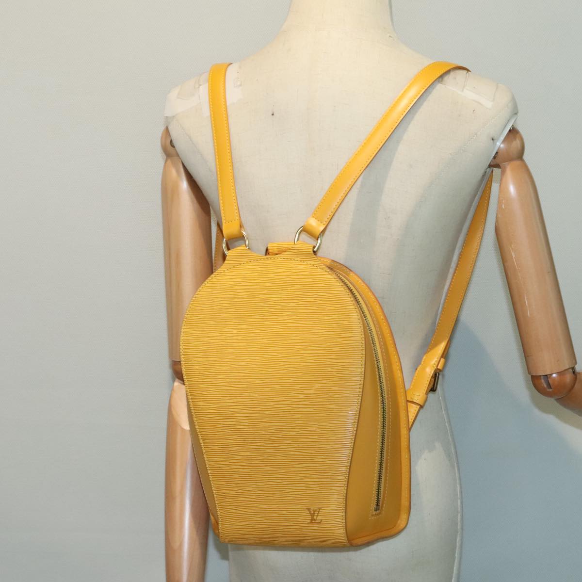 LOUIS VUITTON Epi Mabillon Backpack Yellow M52239 LV Auth 93891