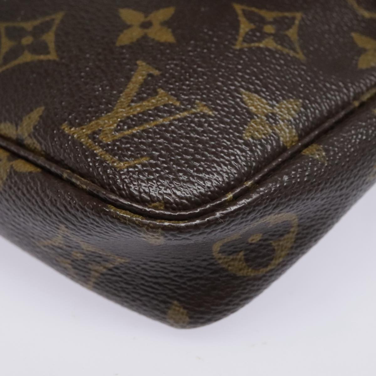 LOUIS VUITTON Monogram Pochette Accessoires Pouch M51980 LV Auth 93918