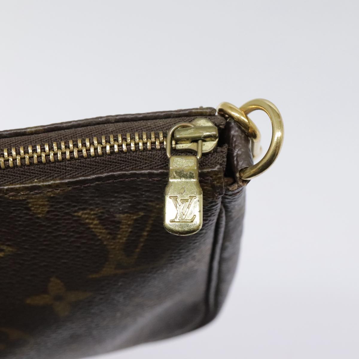 LOUIS VUITTON Monogram Pochette Accessoires Pouch M51980 LV Auth 93921