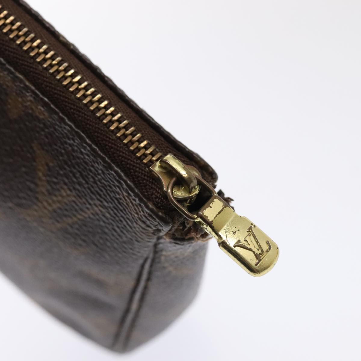 LOUIS VUITTON Monogram Pochette Accessoires Pouch M51980 LV Auth 93923