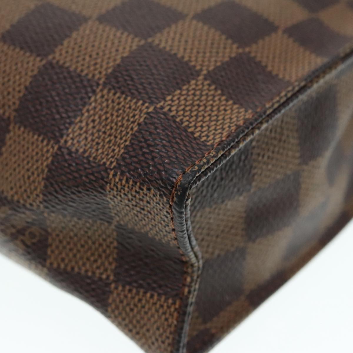 LOUIS VUITTON Damier Ebene Poche Toilette 26 Pouch N47543 LV Auth 93924