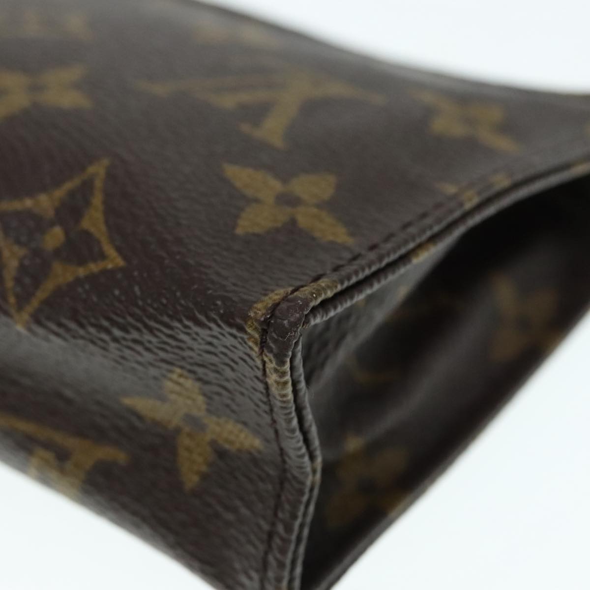 LOUIS VUITTON Monogram Poche Toilette 15 Pouch M47546 LV Auth 93926