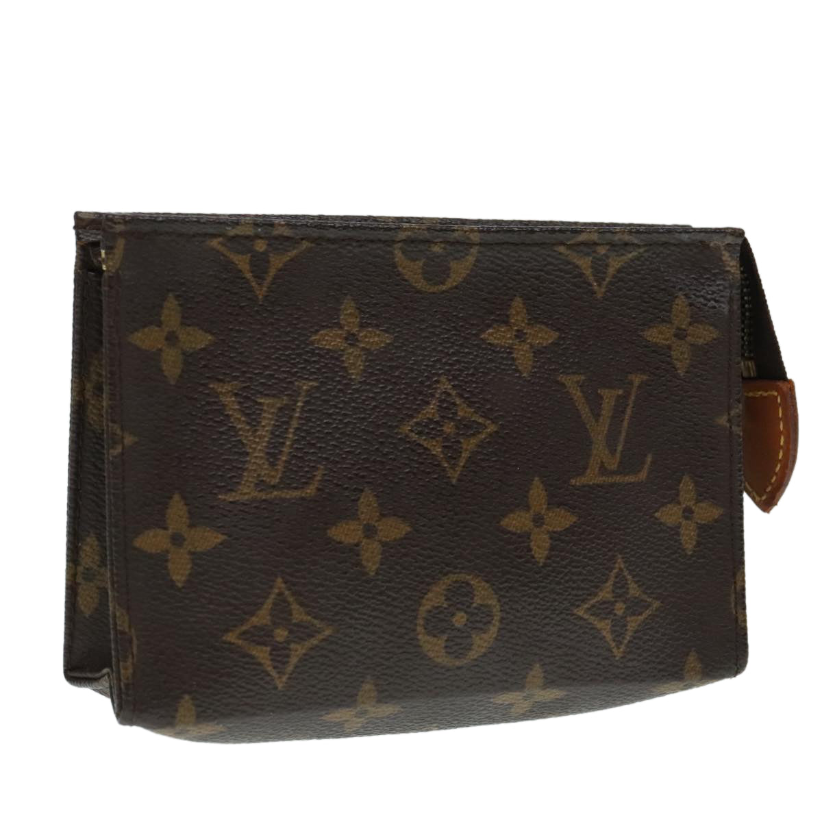 LOUIS VUITTON Monogram Poche Toilette 15 Pouch M47546 LV Auth 93927