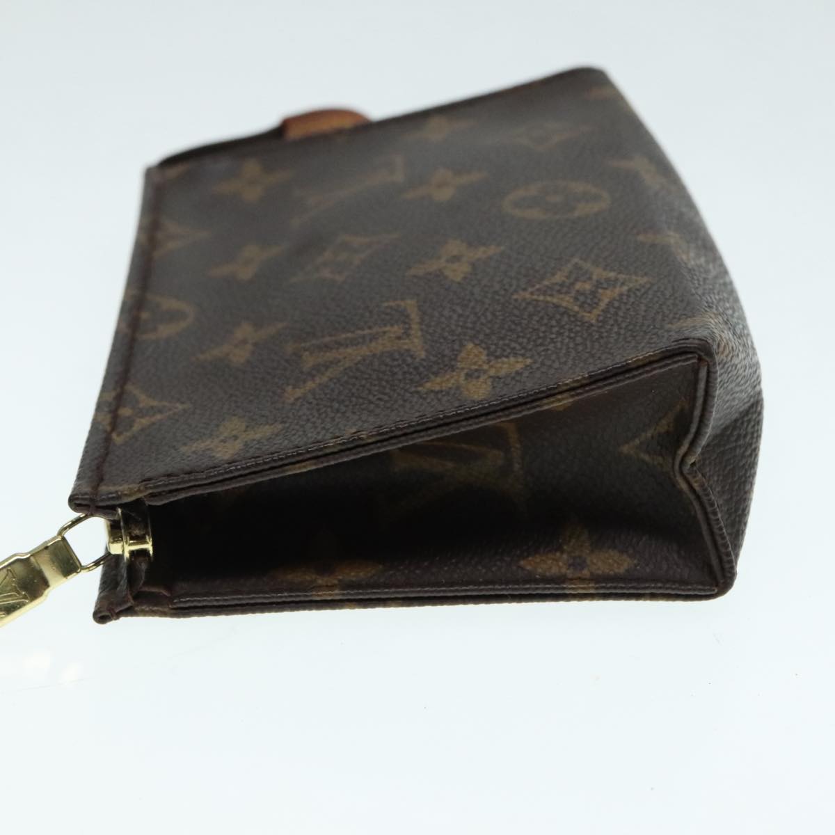 LOUIS VUITTON Monogram Poche Toilette 15 Pouch M47546 LV Auth 93927