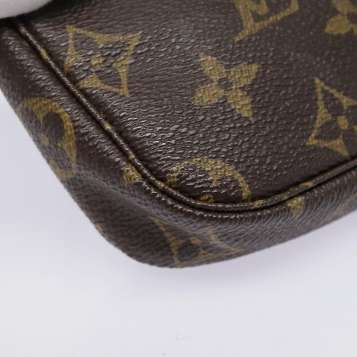 LOUIS VUITTON Monogram Mini Pochette Accessoires Pouch M58009 LV Auth 93933